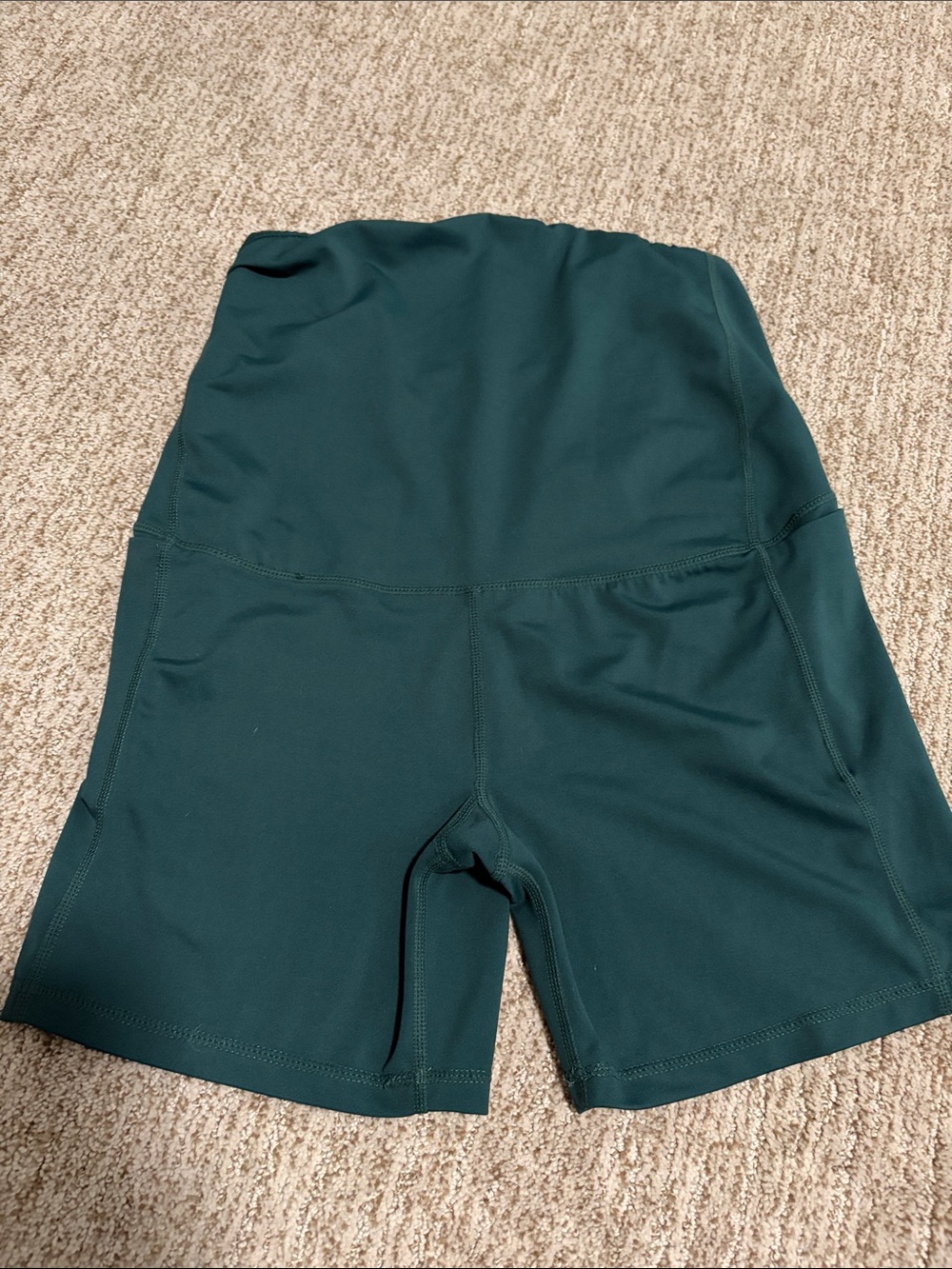 Senita maternity High-Waist Forest Green Women’s Active Shorts